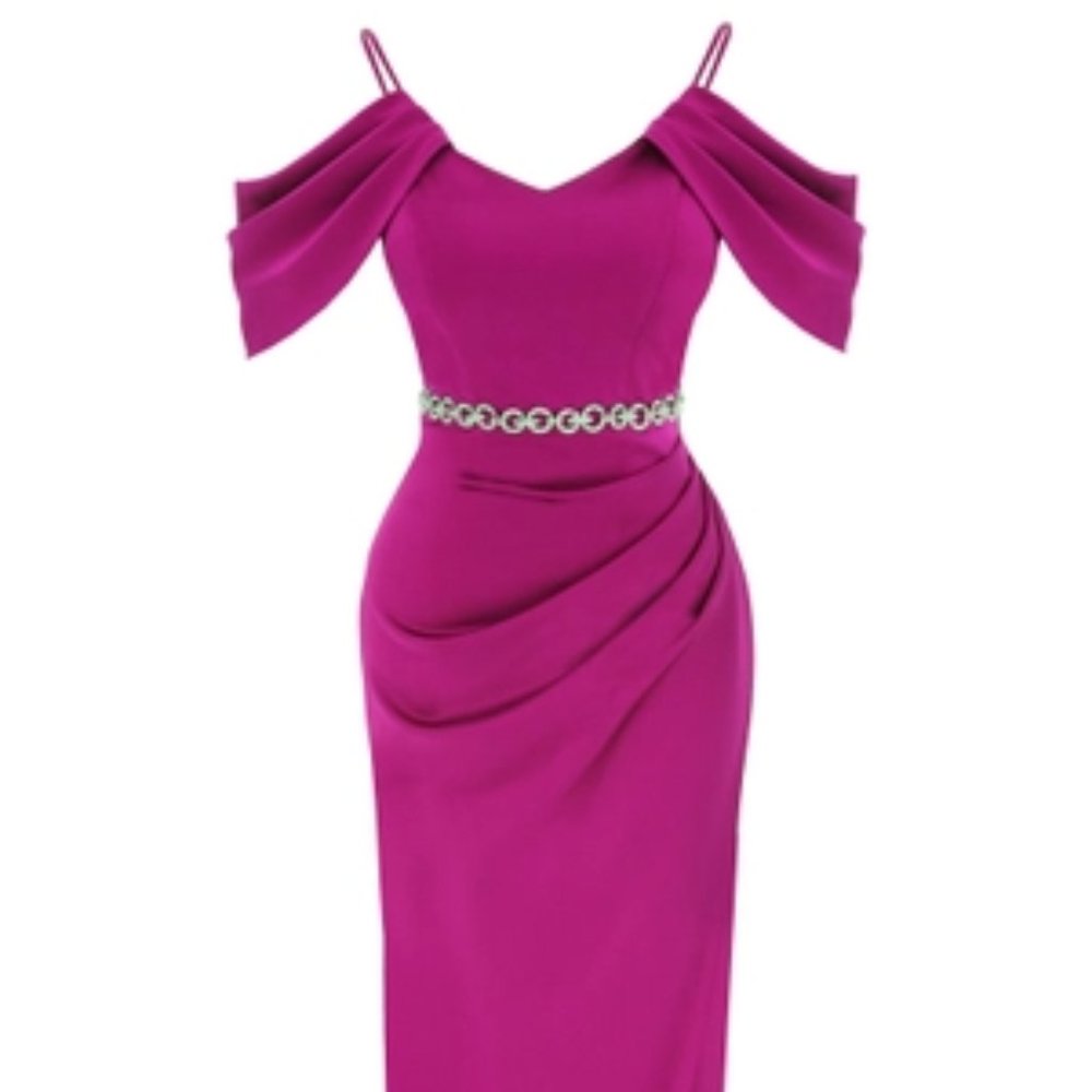 Fervente Satin Sleeveless Maxi Dress
